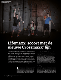 Lifemaxx® scoort met de nieuwe Crossmaxx® lijn