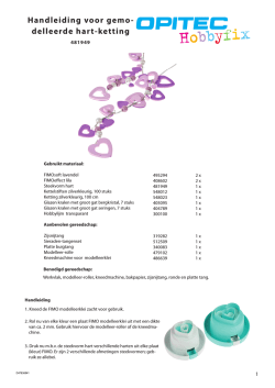 Handleiding voor gemo- delleerde hart-ketting