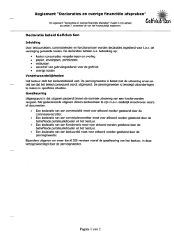 Declaratie beleid