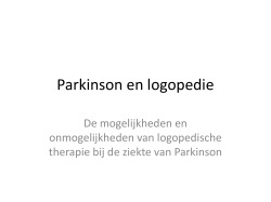 Parkinson en logopedie