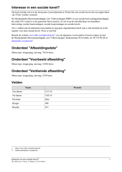 Interesse in een sociale kavel? - Gemeente Sint