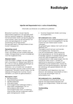injectie met Depomedrol - Groene Hart Ziekenhuis