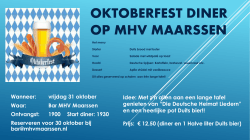 Oktoberfest Diner op MHV Maarssen(1)