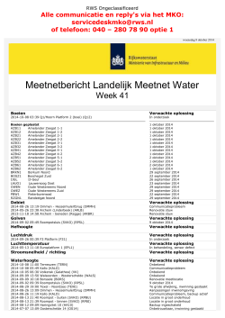 2014 week 41 - Rijkswaterstaat