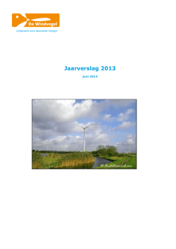 Jaarverslag 2013 zonder Jaarrekening-jun2014