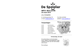 Info Spelelier - De Spelelier