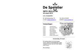 Info Spelelier - De Spelelier