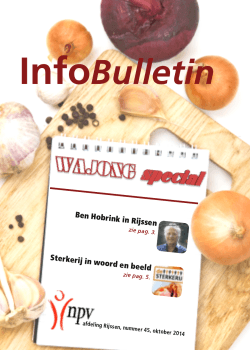 Info bulletin najaar 2014