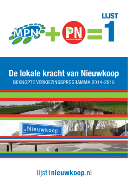 Beknopte Verkiezingsprogramma MPNPN 2014-18