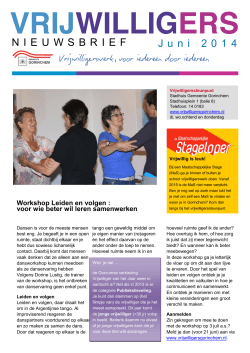 NIEUWSBRIEF Juni 2014