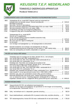 Machines voor tennisveldonderhoud (PDF)