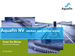 Aquafin algemeen - Kennisdag 2014