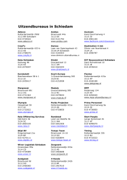 Uitzendbureaus in Schiedam