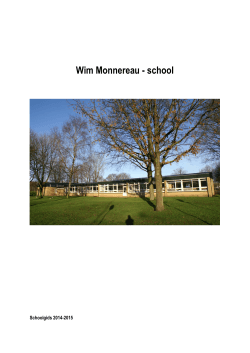 Schoolgids - SBO Wim Monnereau-school