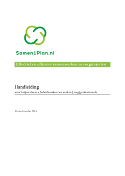 Handleiding samen1plan