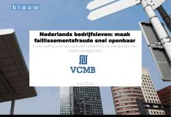 24062014 Rapport VCMB faillissementen