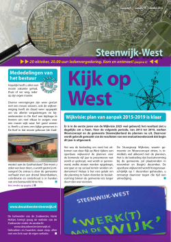Wijkkrant Steenwijk-West oktober 2014
