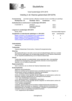 Inleiding in de Vlaamse gebarentaal