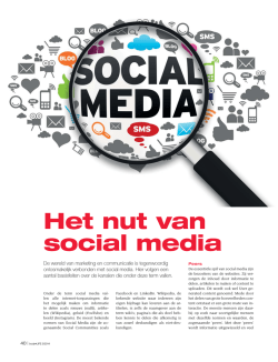 Het nut van social media