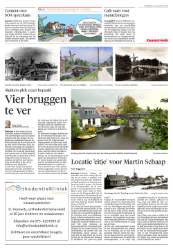 Dagblad Zaanstreek, Pagina 23 Augustus 2014 JanSluijters