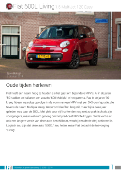 Rijtesten.nl: test Fiat 500L Living