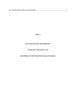 Het theoretische kader en de vraagstelling