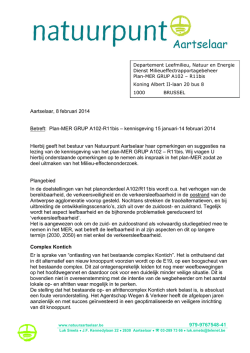 Inspraakschrift R11bis (Plan-MER)