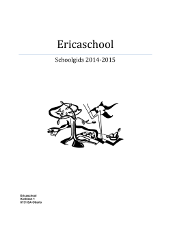 Schoolgids 14/15 (pdf) - Ericaschool, Otterlo