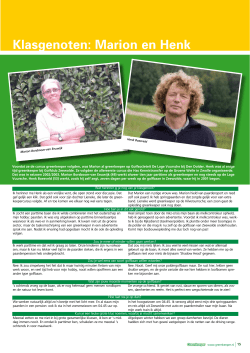 Klasgenoten: Marion en Henk