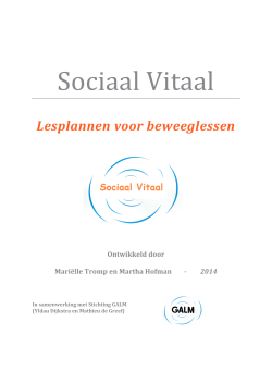 Lesplannen Sociaal Vitaal - 2014