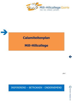 Calamiteitenplan 2014 - Scholenopdekaart.nl
