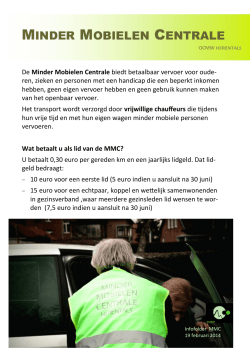 MINDER MOBIELEN CENTRALE - Herentals