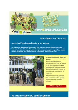Duurzame scholen, straffe scholen