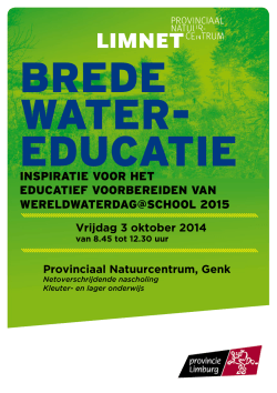 BREDE WATER- EDUCATIE