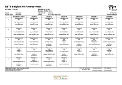 ITF Tournament Planner