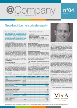 company february 2013 / article mna (dutch)