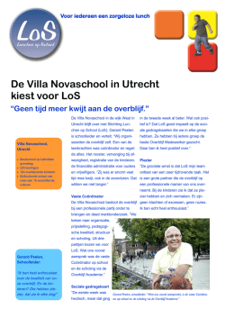 Villa Novaschool Gerard Peelen, schoolleider