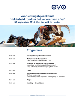 Helderheid rondom het vervoer van afval