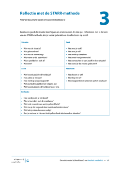 Reflectie met de STARR