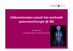 Presentatie Pancreas - Jeroen Bosch Ziekenhuis