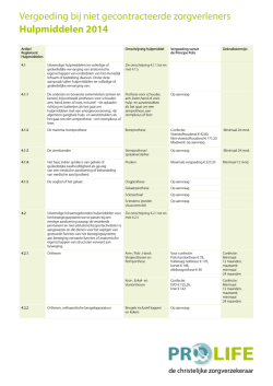 Hulpmiddelen 2014