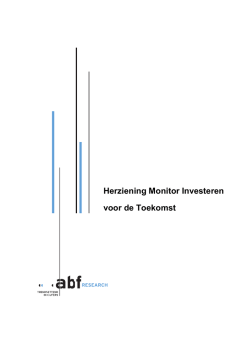 Herziening Monitor Investeren voor de Toekomst