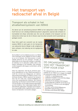 Het transport van radioactief afval in Belgi&euml;