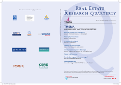 Real Estate Research quarterly