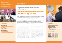 Informatiebijeenkomst voor inwoners op 20 mei