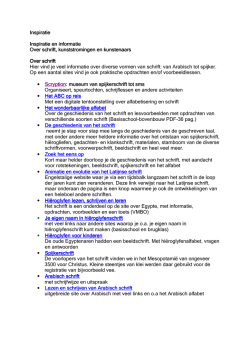 download inspiratie - Kunst in Taal en Tekens
