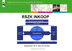 Algemene presentatie inkoop 2 september 2014
