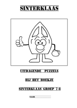 Puzzelboekje Sinterklaas groep 7-8