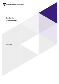 handleiding assessment - Intranet