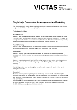Stagiair(e)s Communicatiemanagement en Marketing